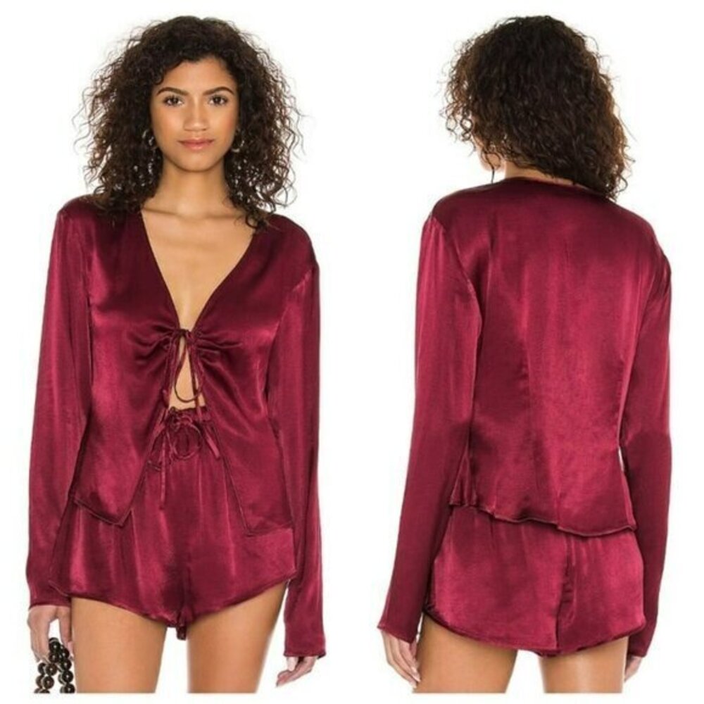LPA Guilia Top - Burgundy Red